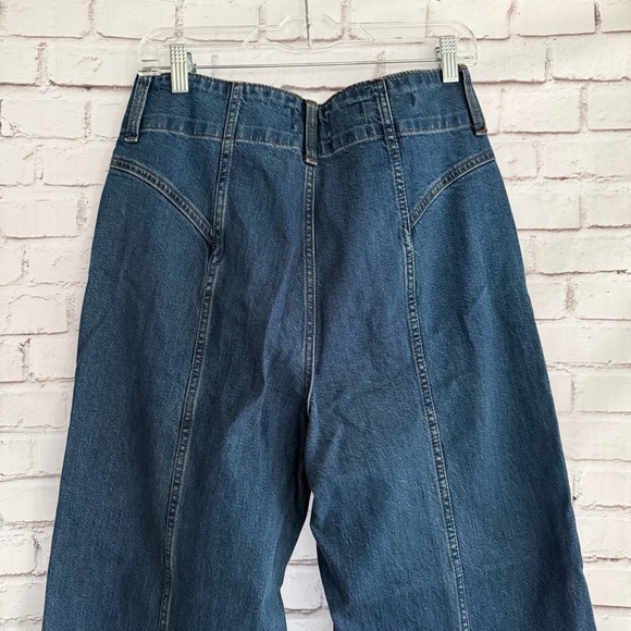 Universal Thread Dark Blue Flare & Wide Leg Jeans - Picture 7 of 8